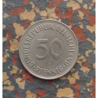 50 пфеннигов 1974(J) года. Федеративная республика.