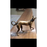 Статуэтка бронза собака Левретка
