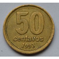 Аргентина 50 сентаво, 1993 г.
