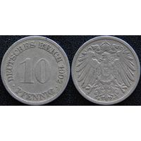 YS: Германия, Рейх, 10 пфеннигов 1902F, KM# 12