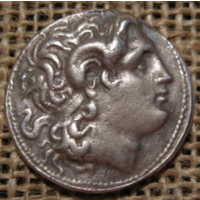 Греция. Греция Монета царя Фракии LYSIMACHOS (297-281г.доН.Э.) Тетрадрахма 16,87гр.27мм.