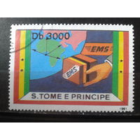 Сан-Томе и Принсипе 1991 Почтовые услуги, экспресс-сервис Михель -20,0 евро гаш