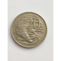 Австралия. 20 центов 1975 года.