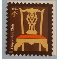 2004 Американский дизайн - Chippendale Chair - Самоклеящаяся  марка США
