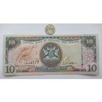 Werty71 Тринидад и Тобаго 10 долларов 2006 UNC банкнота