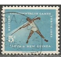 Папуа Новая Гвинея. Спортигры Содружества. Метание копья. 1962г. Mi#46.