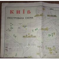 Старая карта  Киев.