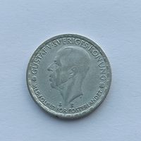 1 крона 1946 года. Швеция. Серебро 400. Монета не чищена. 27