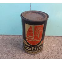Раритет из СССР: баночка (упаковка) от кофе. 1975 год, МПП Латв.ССР, Лиепайский сахарный завод.