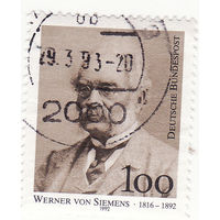 Столетие со дня смерти Вернера фон Сименса 1992 год