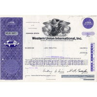 Western Union International, Inc. США (синяя)