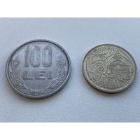 Румыния 100 лей+50 бани
