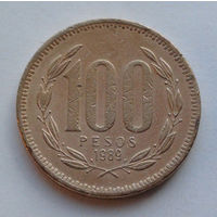 Чили 100 песо. 1989