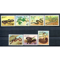 Вьетнам - 1989г. - Змеи - полная серия, MNH [Mi 2029-2035] - 7 марок