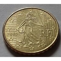 10 евроцентов, Франция 2010 г., AU