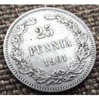 Финляндия в составе РИ. 25 пенни 1901