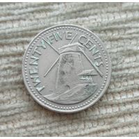 Werty71 Барбадос 25 центов 1978