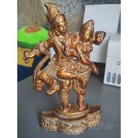 Металлическая статуэтка Кришна и Радха
