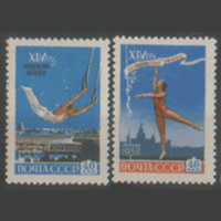 Заг. 2075/76. 1958. первенство мира по гимнастике в москве. ЧиСт.