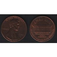 США km201b 1 цент 1988 год (D) (f0