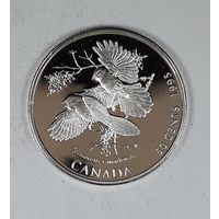Канада 50 центов 1995 Птицы Канады - Канадская кукша /Perisoreus canadensis/