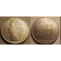 100 лир. 1956. Италия