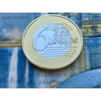 Монетовидный жетон 6 (Sex) Euros (евро). #30