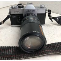 Фотоаппарат Canon FTb-N QL с объективом Makinon Auto MC 4.5/80-200 Япония, исправный и готовый к съёмке