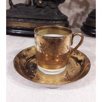 Чашка с блюдцем. (Чайная пара). М.С.Кузнецов до 1917г. Царизм.