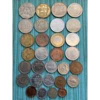 Монеты мира , набор монет 30 шт. Плюс бонус 7 монет Литвы