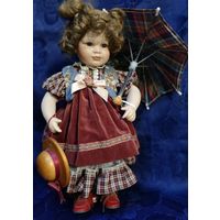 Немецкая Коллекционная фарфоровая кукла, 1994 года, ZASAN