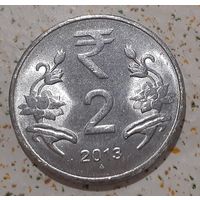 Индия 2 рупии, 2013 Мумбаи (10-4-35)