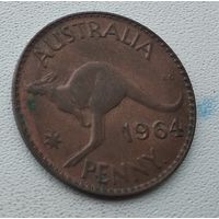 Австралия 1 пенни, 1964 - точка,  Перта  5-14-16