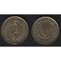 Кипр km53.3 1 цент 1994 год (f