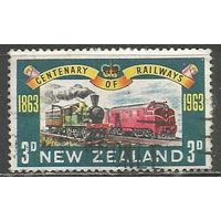 Новая Зеландия. 100 лет ж/дороге. 1963г. Mi#428.