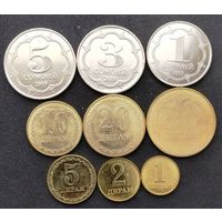 Таджикистан. набор 9 монет 2019 г.