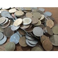 Монеты иностранные, без СССР, России и Украины 1.8 кг.