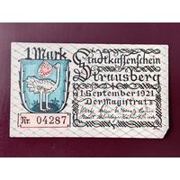Германия 1 марка (Штраусберг) 1921