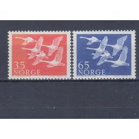 [2072] Норвегия 1956. Фауна.Птицы.Лебеди. СЕРИЯ MNH
