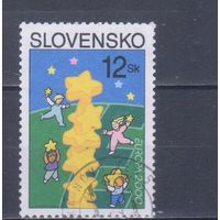 [2493] Словакия 2000. Европа.EUROPA. Одиночный выпуск. Гашеная марка.