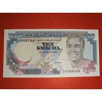 Замбия 10 квача 1991 UNC