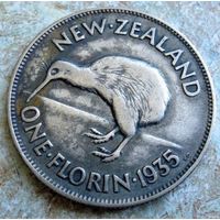 Новая Зеландия. 1 флорин 1935 г.
