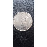 США 25 центов 2000 г. Р  - Нью Гэмпшир