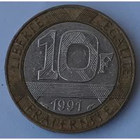 Франция 10 франков, 1991 (4-13-2)