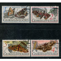 Чехословакия - 1987г. - бабочки - 4 марки - полная серия, гашёные с клеем [Mi 2902-2905]. Без МЦ!