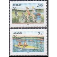 1991 Аланд 51-52 Лодки/Велосипед 2,50 евро