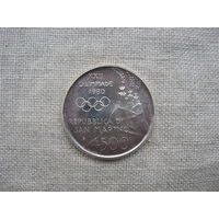 Сан-Марино 500 лир 1980 год XXII летние Олимпийские Игры, Москва 1980  от 1 рубля без МЦ