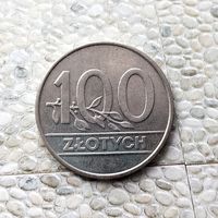 100 злотых 1990 года Польша. Третья Республика (переход). Красивая монета!