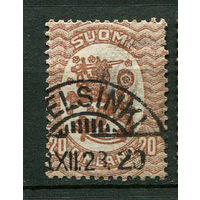 Финляндия - 1925/1929 - Герб 20P - [Mi.113XA] - 1 марка. Гашеная.  (Лот 63W)
