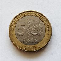 Доминикана 10 песо, 2008